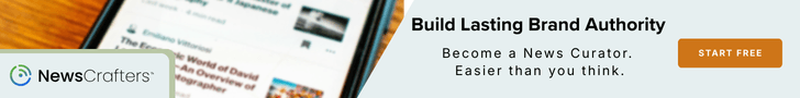 Extend your brand profile by curating daily news.